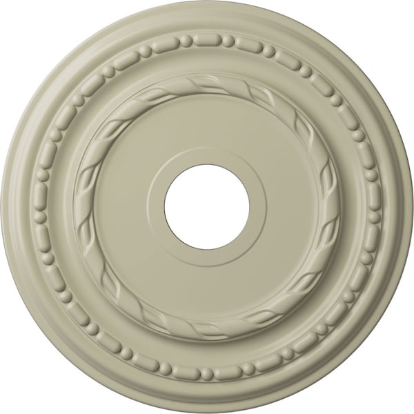 Ekena Millwork Dublin Ceiling Medallion (Fits Canopies up to 5 1/8"), 17 7/8"OD x 3 5/8"ID x 1 1/4"P, Clear Yellow CM17DUCYF - main